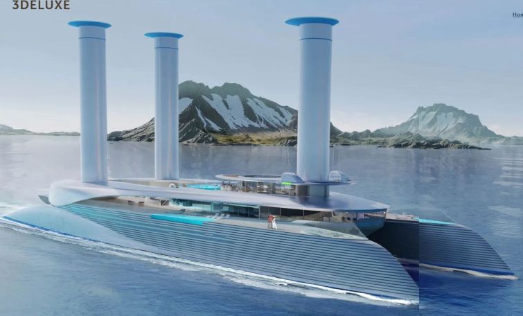 +++ FLETTNER-ROTORSEGEL-SUPERYACHT +++ FY-01 +++